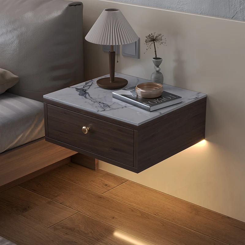 Bedside cabinet minimalist modern suspended bedroom bedside cabinet small storage