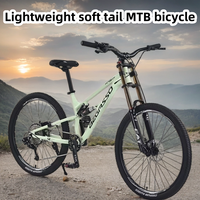 27.5 26 Inch Soft Tail Mountain Bike Hydraulic Disc Brake DH  bicicleta Adjustable Double Shoulder Oil Fork MTB Bicycle aldult