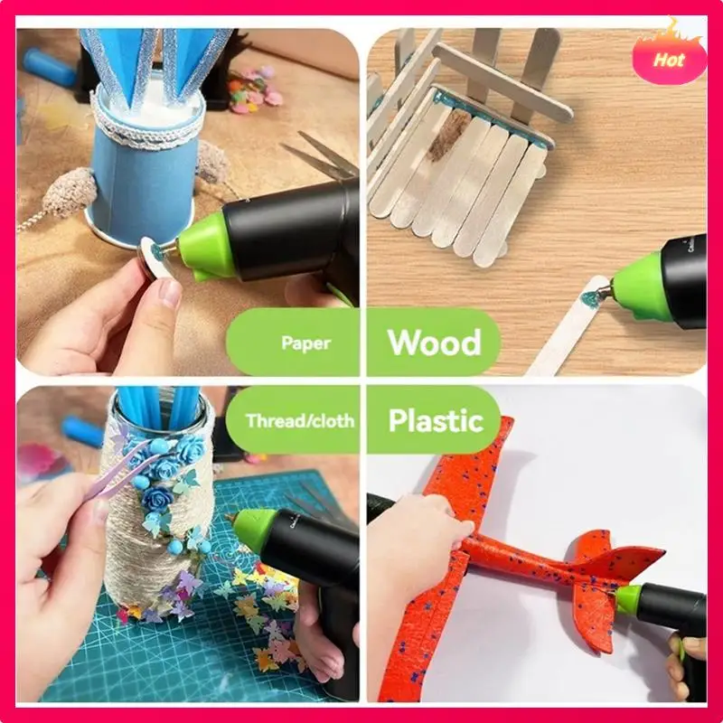 New 10W Electric Hot Melt Glue Tool Household DIY Industrial Tool Heat Temperature Repair Tool Use 7Mm Glue Sticks