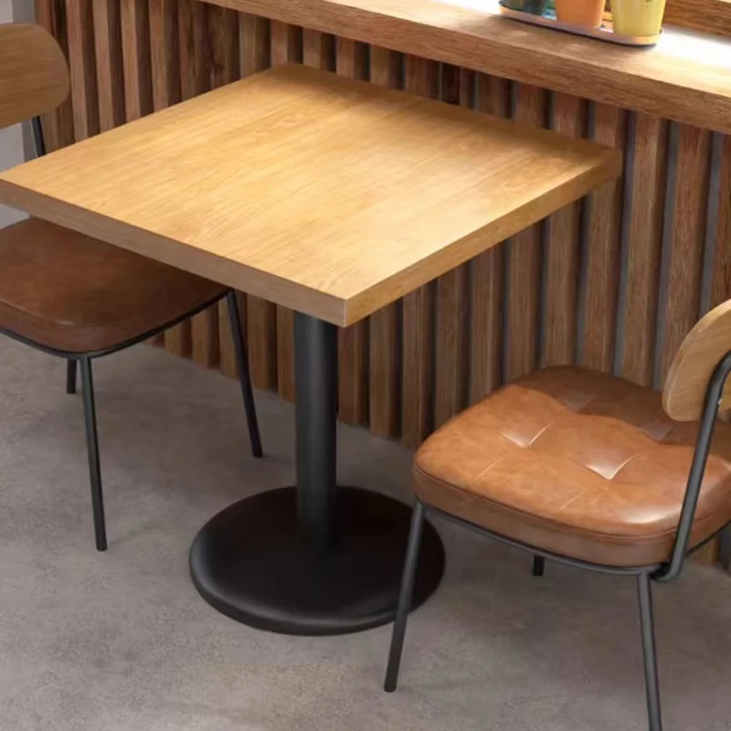 More Design Cheap Price Modern Commercial Furniture Coffee Shop Wood And Metal Dining Restaurant Tables And Chairs