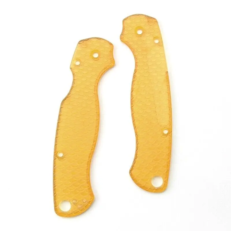 1 Pair ULTEM PEI Knife Handle Scales for Spyderco C81 Para 2 Folding Knives