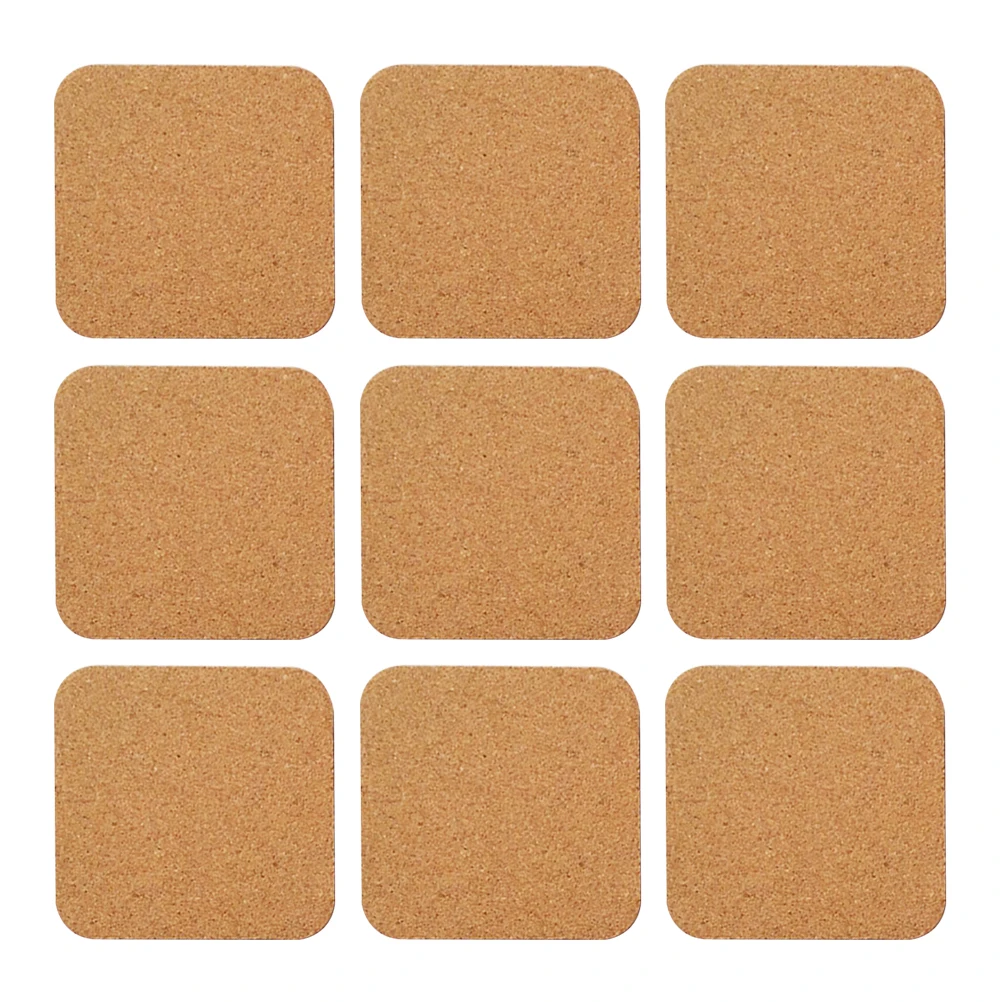 

12 Pcs Square Cork Cup Pad Heat Insulation Mat Antiskid Coasters Protect Table Scratches Furniture Parts Home Decor Safe