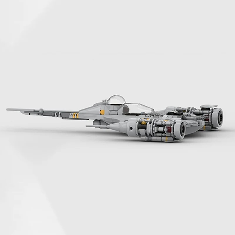 ตัวต่อ MOC Mandalorian N-1 Star Battle จำนวน 591 ชิ้น ของเล่นพลาสติกเสริมสร้างทักษะ ของขวัญวันเกิด ของขวัญคริสต์มาส ของเล่นสร้างสรรค์
