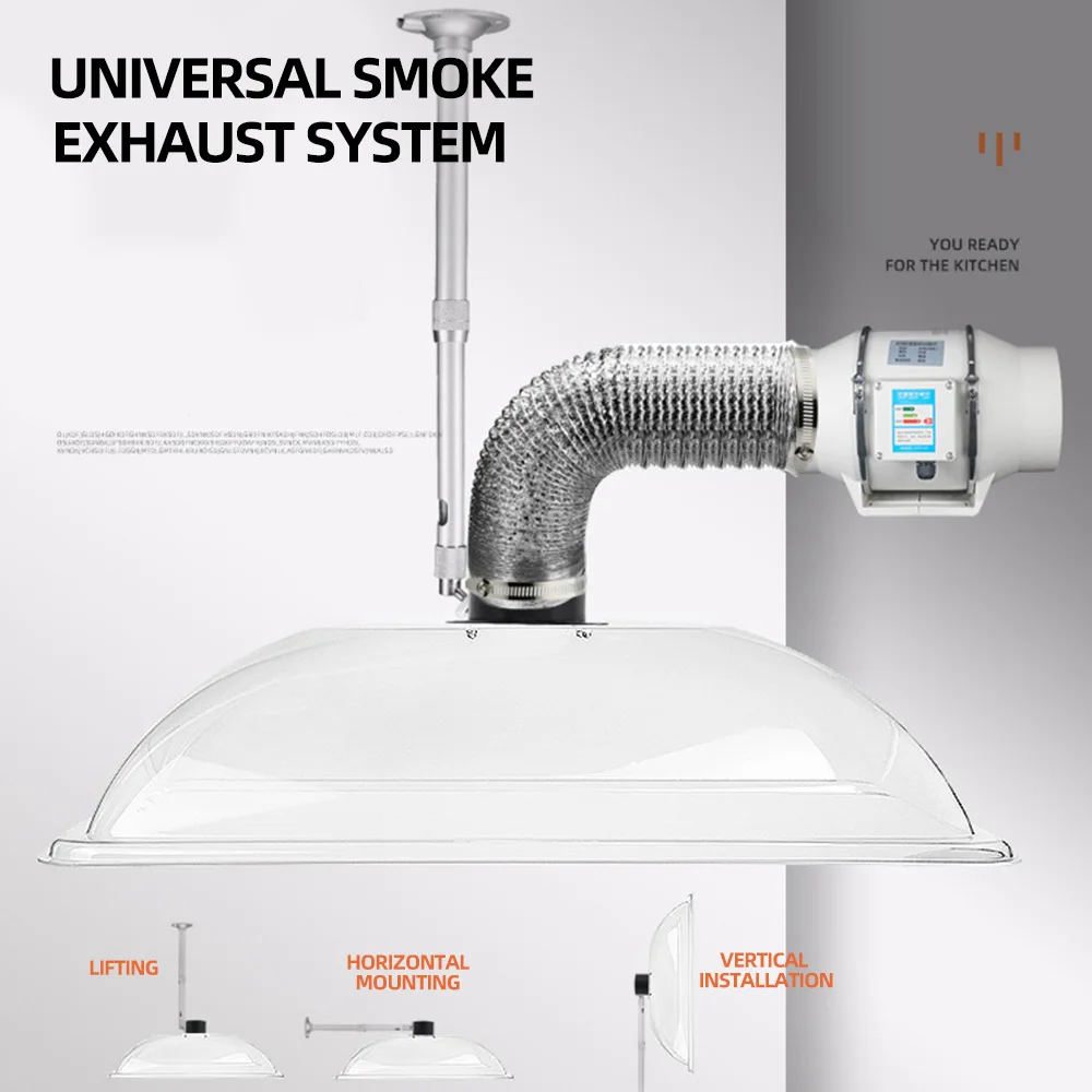 

Kitchen Smoke Exhaust Machine Commercial Air Purifier Exhaust Kitchen Hood Aspiratore Cucina