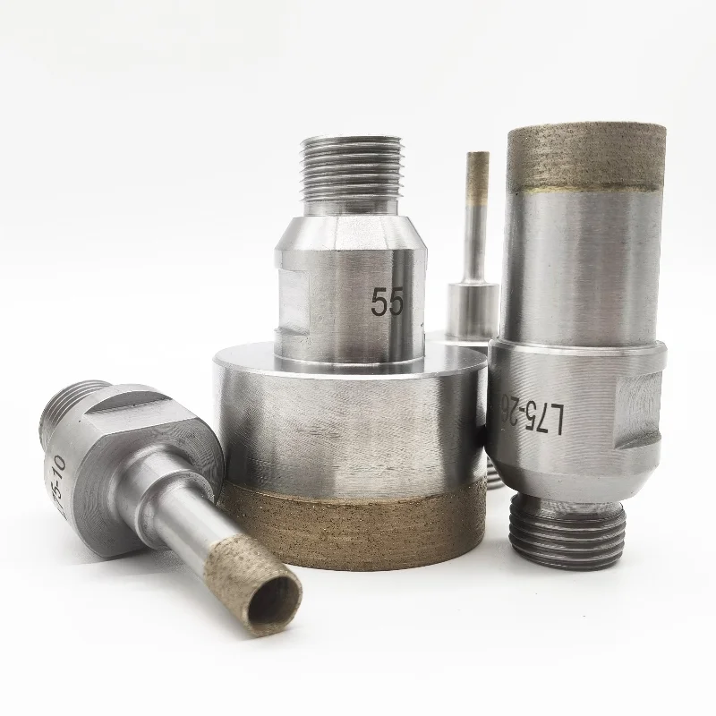 L75/95mm Diameter 3mm~150mm,Sintered Diamond Core Drill Bit,Belgium Thread Mount-YG 1/2\'\'.Glass Drilling Machine