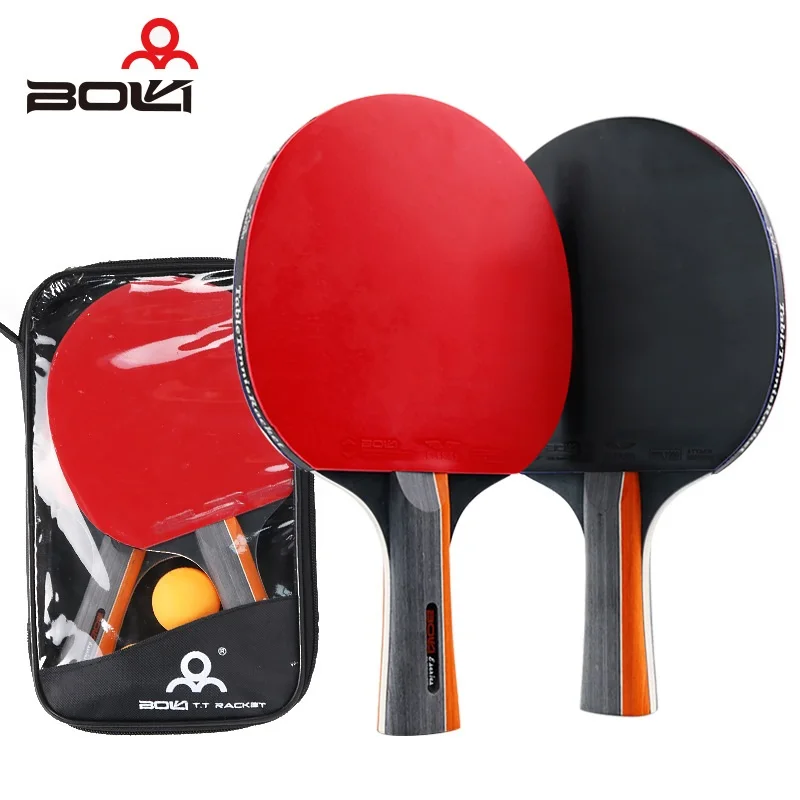 

(2pcs/pair) Boli E20 Leaner Table Tennis Racket Cheap Leaner Racket Pingpong Paddle Set (no balls)