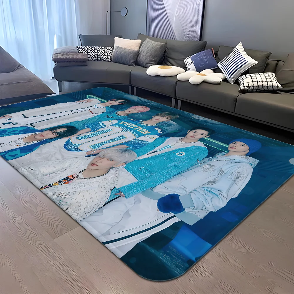 Korean Boy Band TXT Floor Mat Bathroom Mat Kids Room Bedroom Decoration Balcony Anti-Slip Doormat Living Room Welcome Rug