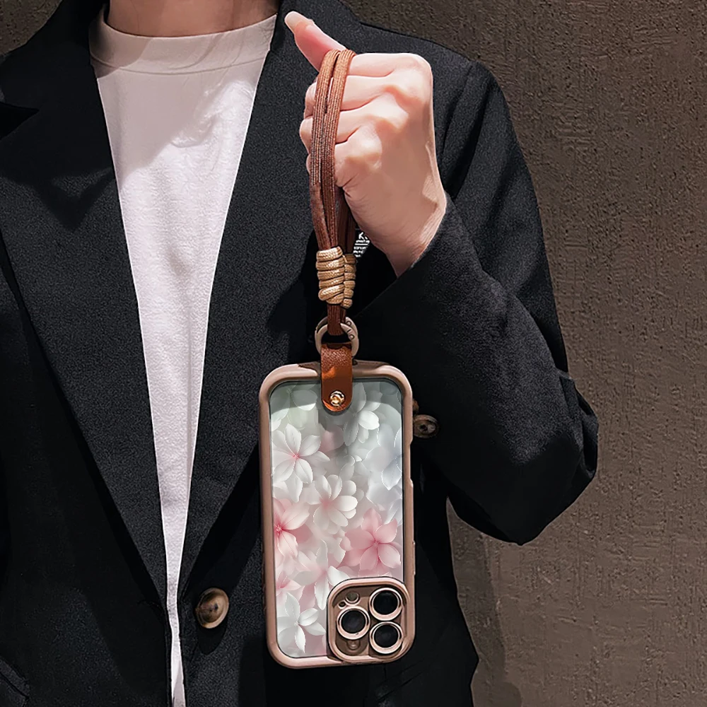 Frühlingsblumen-Handyhülle für Samsung Galaxy S26 S21 S25 S24 S23 S22 Ultra Plus FE Hülle A16 A36 A54 A55 A56 mit Lanyard Funda – Detail 5