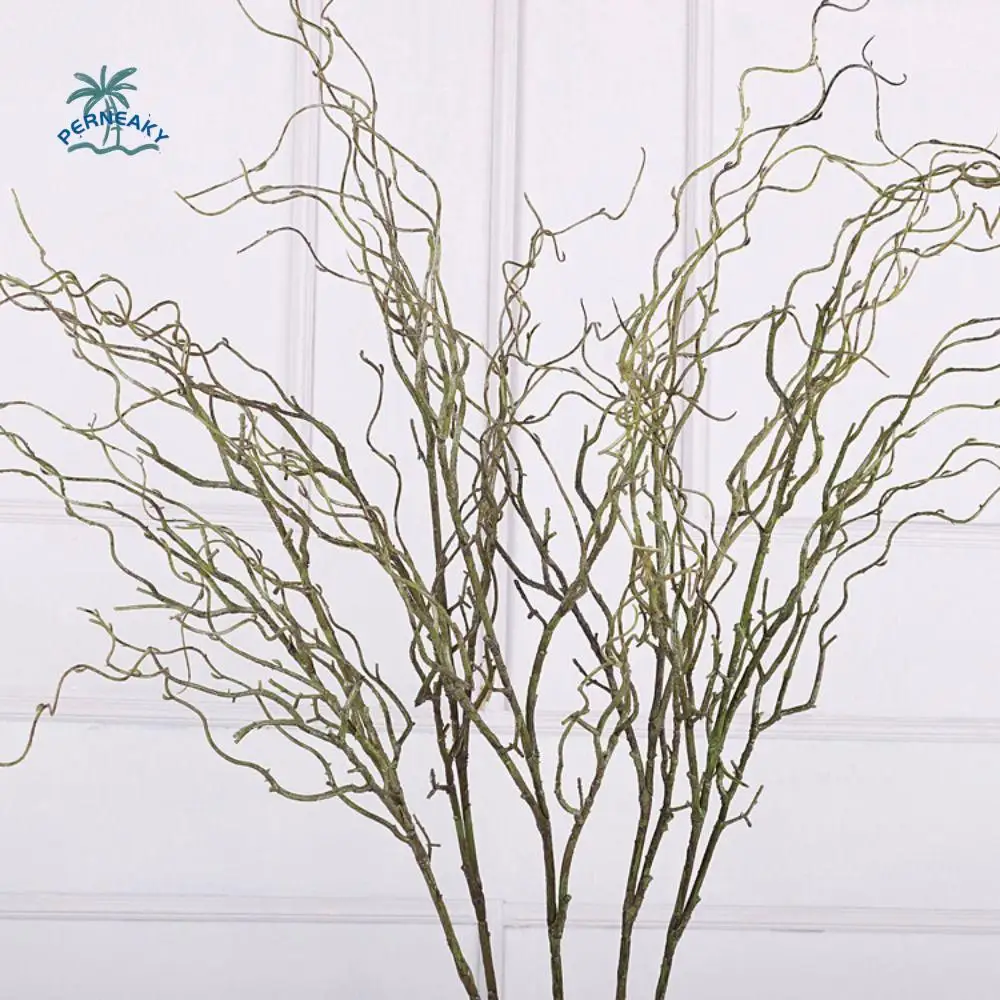 

120cm Artificial Willow Deadwood Plastic Luxury Simulation Tree Branch Realistic Elegant Fake Plant Home Garden Decor