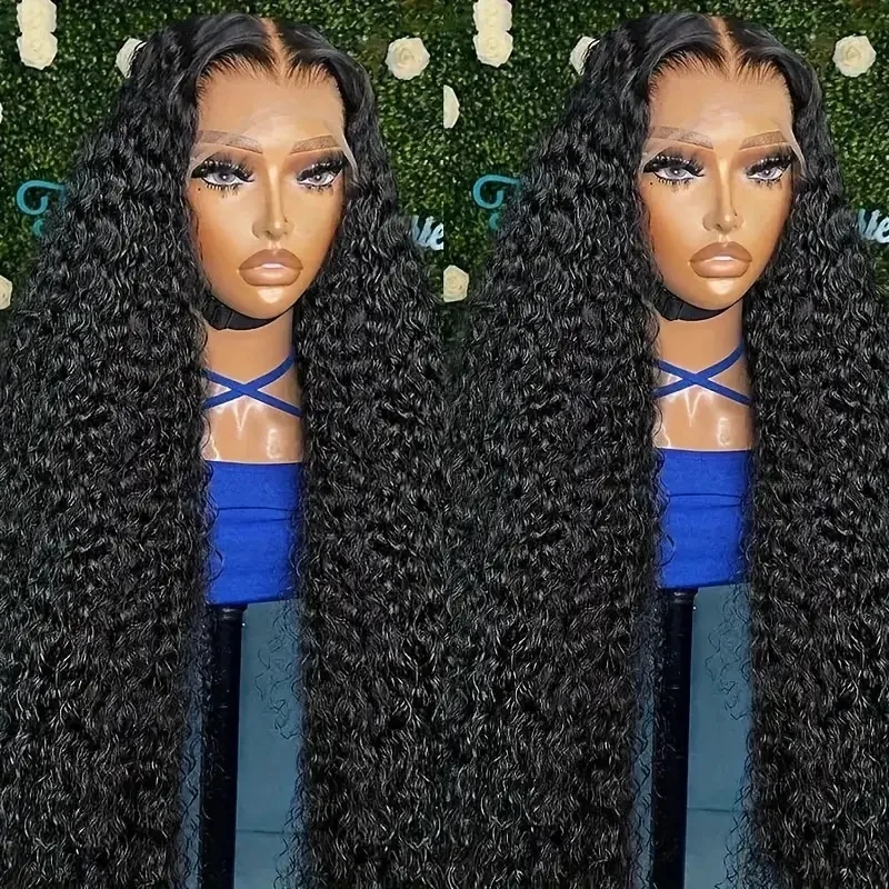 موجة المياه خصلات الشعر المستعار الإنسان 13 × 4 200 الكثافة الباروكات للنساء 1B 5 × 5 الدانتيل الشفاف الجبهة الباروكات شعر الإنسان