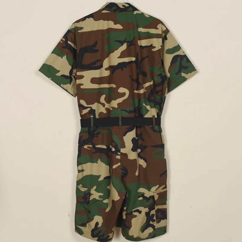 Costume di scena Hip Hop Jazz Street Dance Outfit Uomo Ragazzi Camouflage Manica corta Tuta Tuta Ballerino Performance Wear 3309