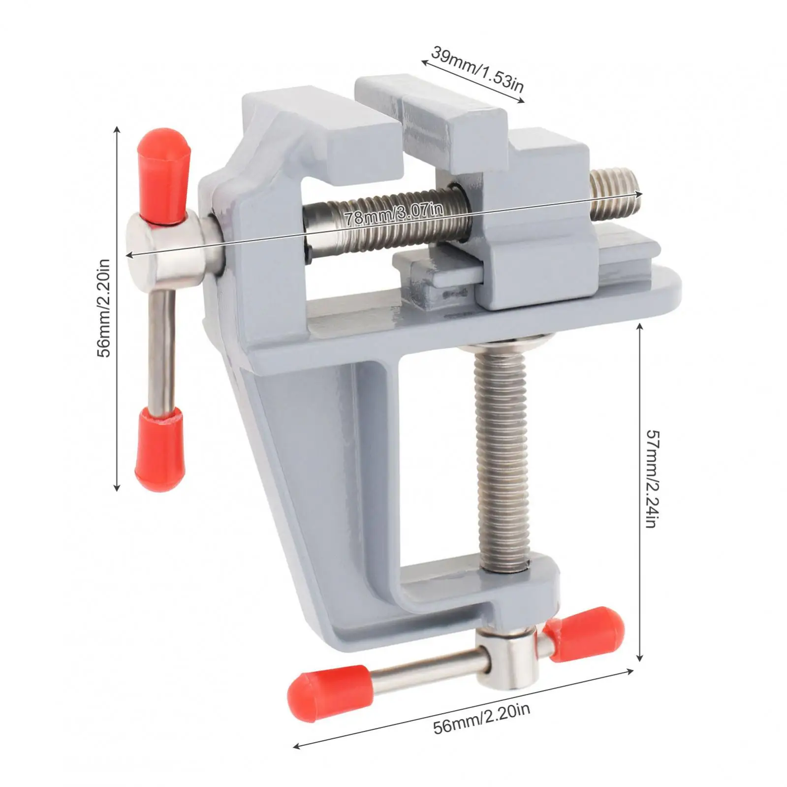 Mini Aluminum Alloy DIY Jaw Bench Clamp Drill Press Vice Micro Clip Power Tool Accessories for Clamping Table Water Pump