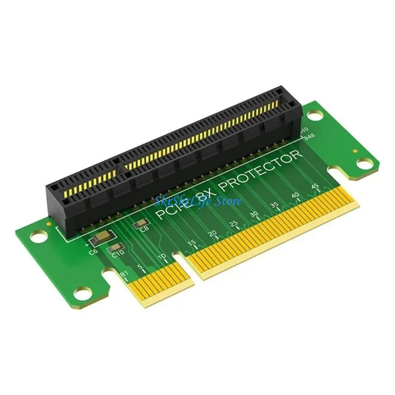 E65E PCIE 8X 90 Degree Adapter Risers Card PCIE 90 Degree Right Angled Risers Adapter