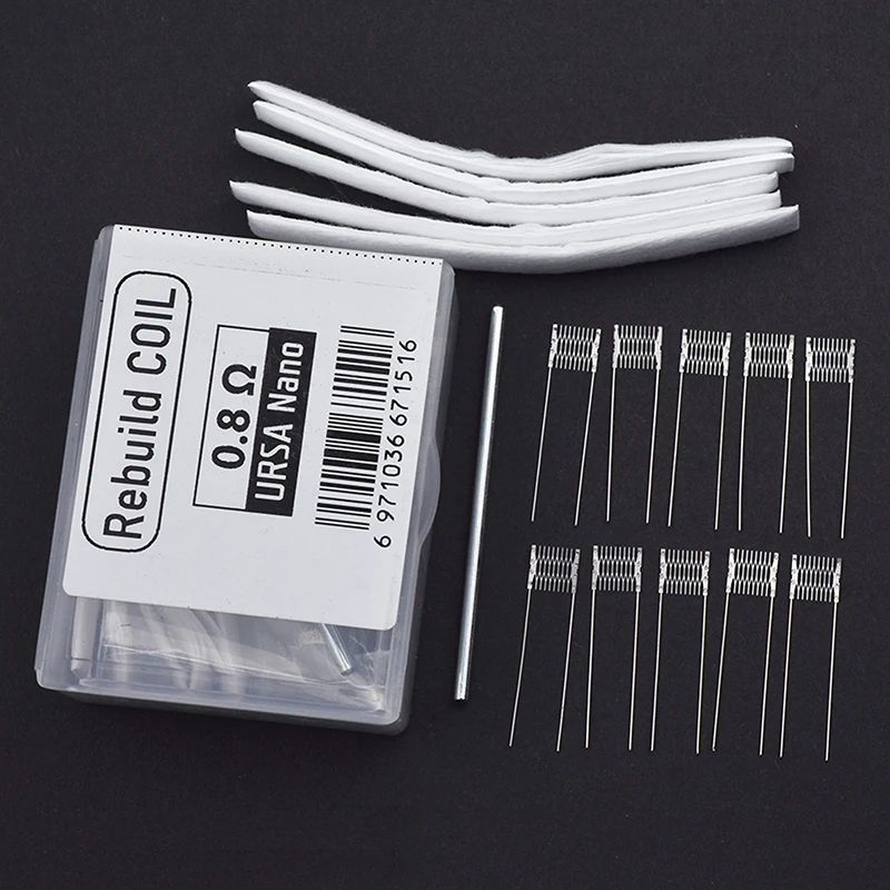 DIY Tool Rebuild Kit Mesh Coil Resistance Wire 0.6/0.8/1.0/1.2ohm For Nautilus Film AVP