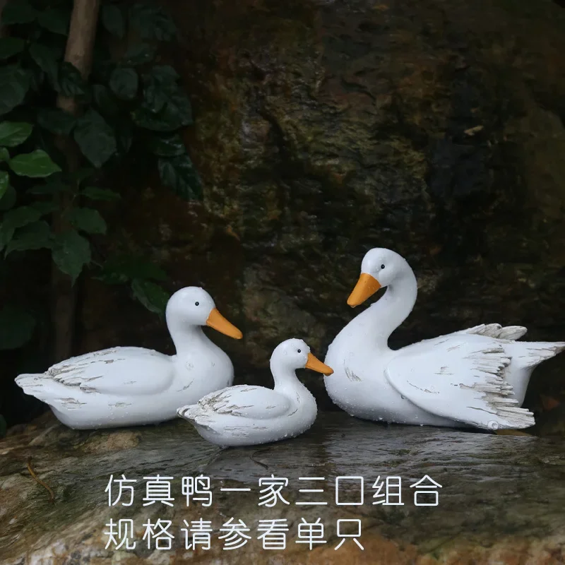 Outdoor Simulation of Drinking Water Duck Resin Ornaments Pool Fish Pond Waterscape Decoration Layout view 3
