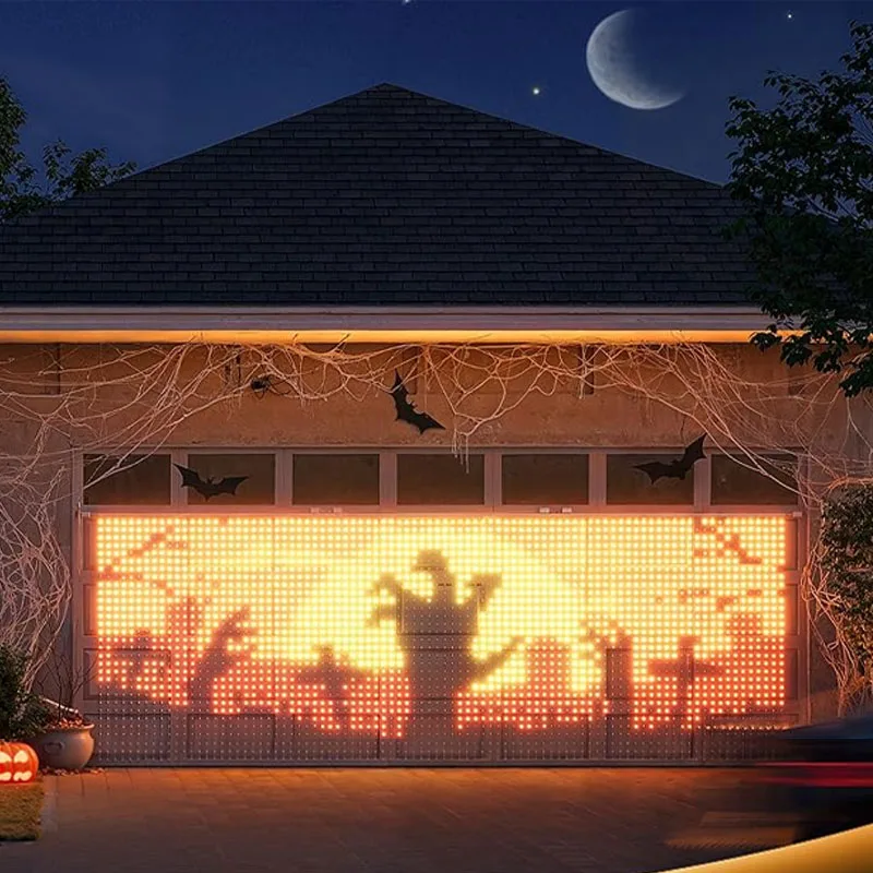 3*3 متر 400LED أضواء عيد الميلاد واي فاي أضواء الستار الذكية مع APP التحكم وضع الموسيقى IP65 مقاوم للماء ديكور الهالوين في الهواء الطلق #6