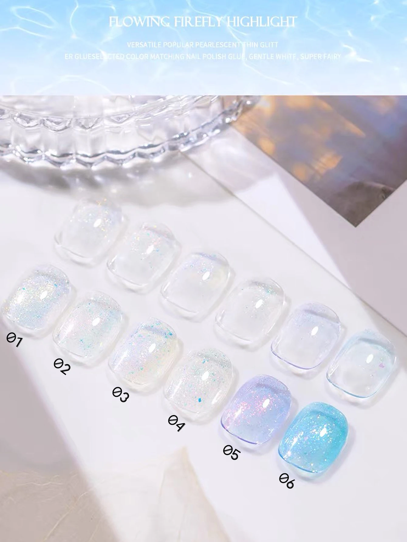 1 шт. SHAKA Firefly Гель-лак д – обзор и цена Nail Art Ice Blue