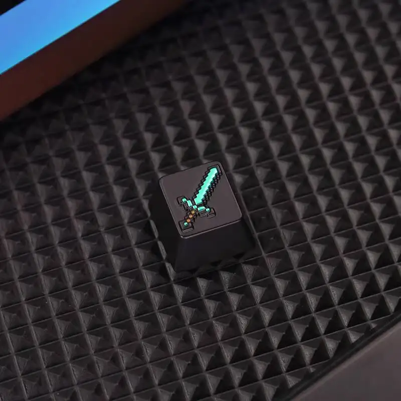 Custom Logo Zinc Aluminum Alloy Metal Embossed Keycap Personalized Game Peripheral for Mechanical Keyboard