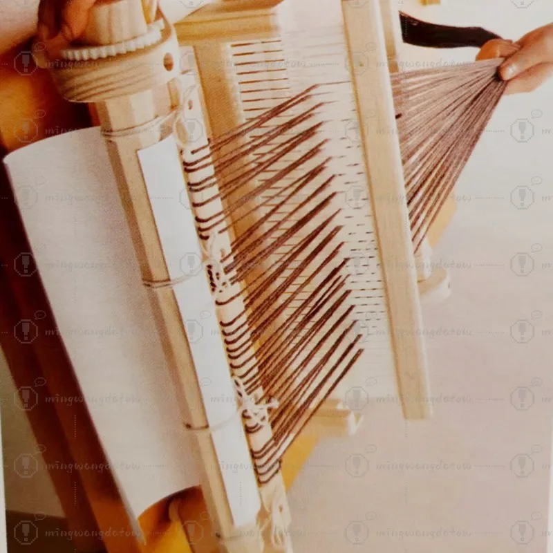 diy-solid-wood-multi-functional-weaving-loom-household-spinning-wheel-handmade-wool-production-textile-tapestry