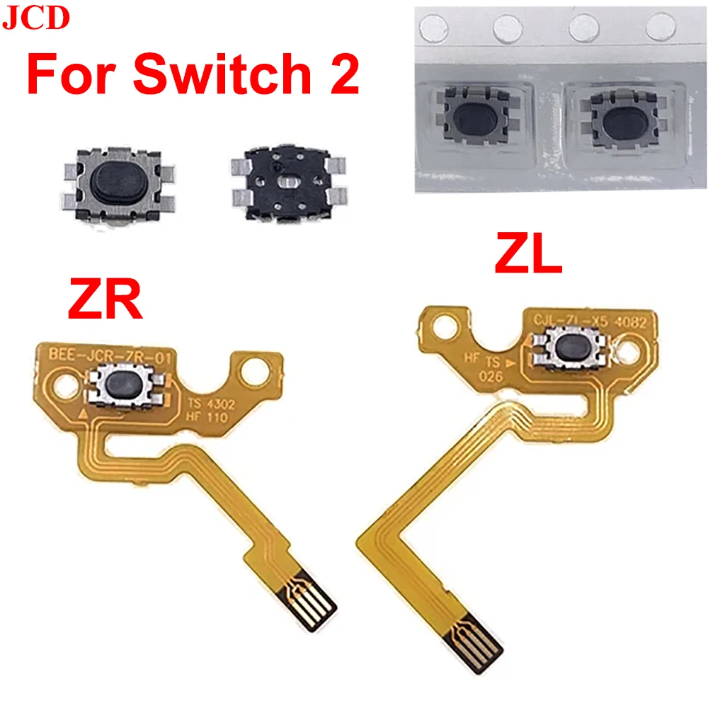 JCD For Switch 2, left and right Joy Con ZL ZR button keys, ribbon flexible cable, Joy Con L R shoulder trigger button