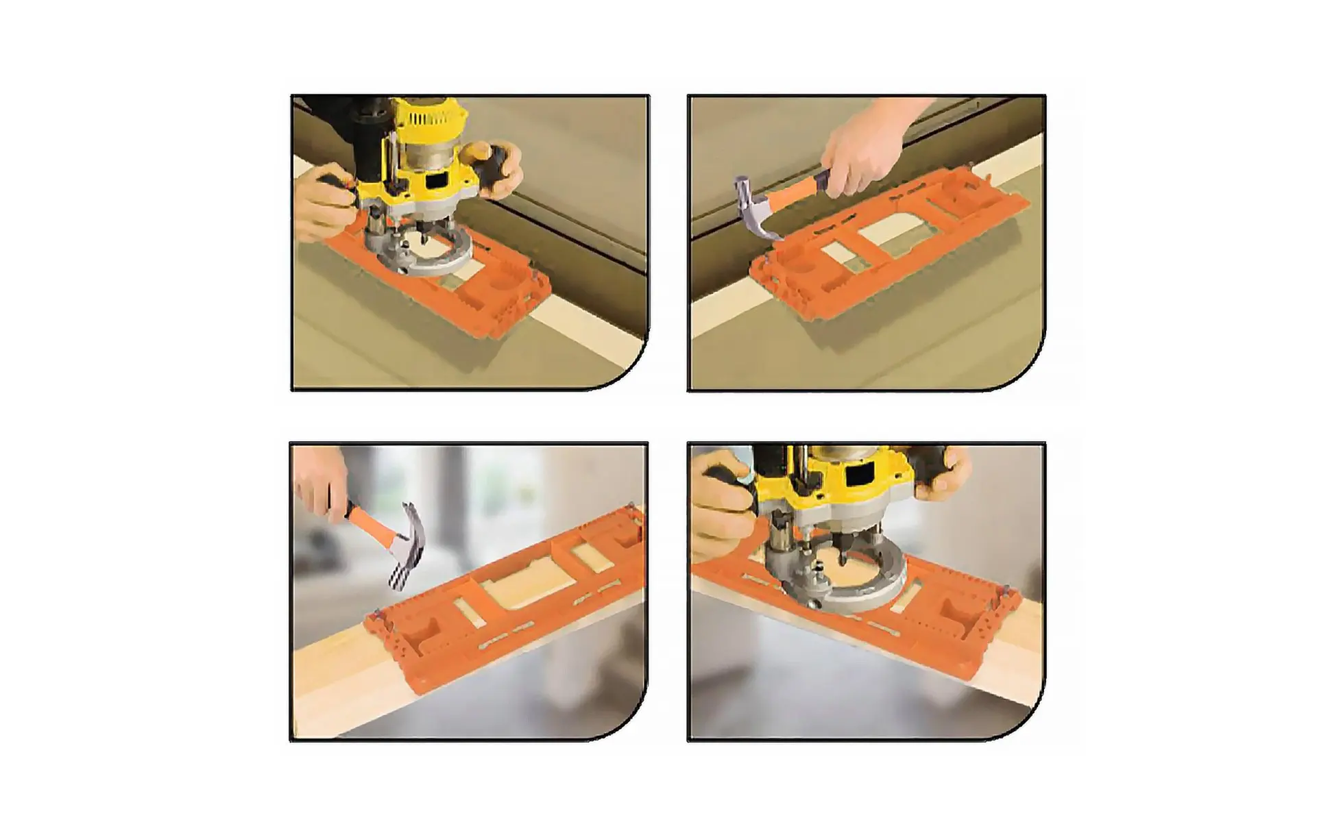 Door Hinge Router Template Precise Cutting Door Hinge Jig Accommodates Common Hinges Easy to Use for Woodworkers Door Hinge Router Template Precise Cutting Door Hinge Jig Accommodates Common Hinges Easy to Use for Woodworkers