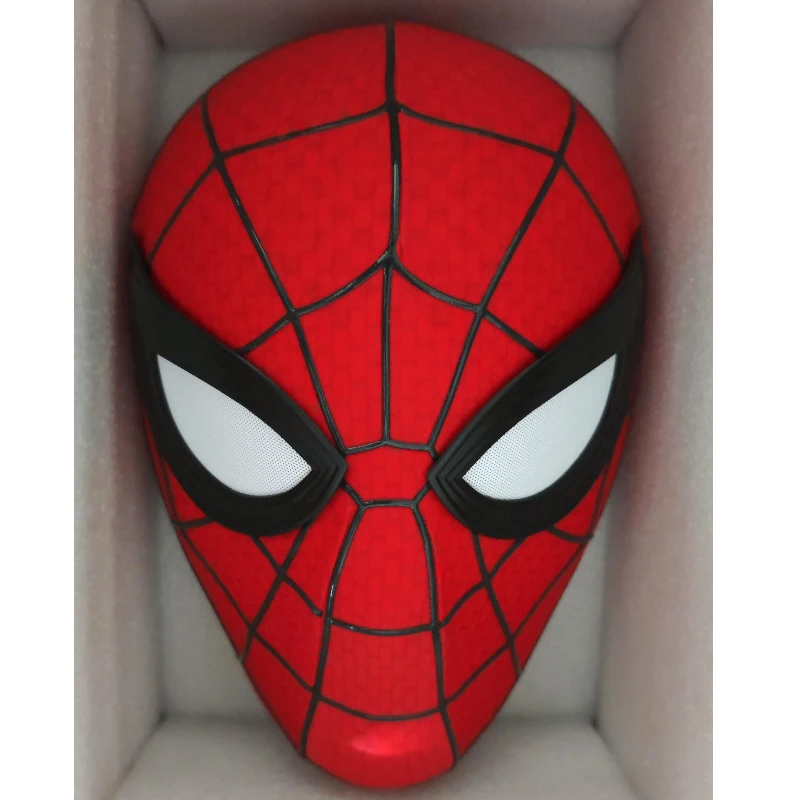 Hot Spiderman Brand New Day Adult Cosplay Mask With Magnetic Back Cover 3d Webbing Strips Resin Faceshell Cosplay Helmet Toys
