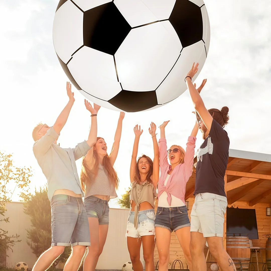 Balle de pelouse géante en PVC, jeux de plein air, jouets gonflables, Football sur gazon, école, jouets amusants, balle Ginat, ballon de plage en PVC épais