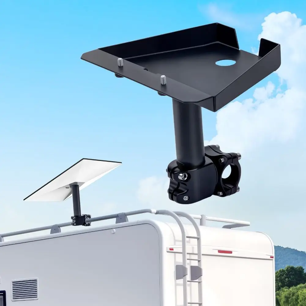 

Pole Mount Kit Pole Clamp Mount Portable Design Clamp Mount Portable Bracket Adjustable Universal RV Ladder Mount Roof SUV