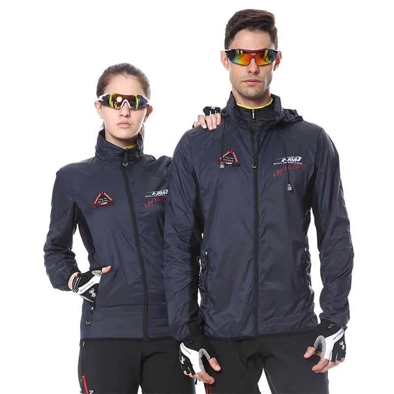 Odblaskowa wodoodporna kurtka rowerowa mężczyźni kobiety wiatroszczelna rower MTB kurtka przeciwdeszczowa oddychająca Outdoor Sport Nylon Running płaszcz przeciwdeszczowy