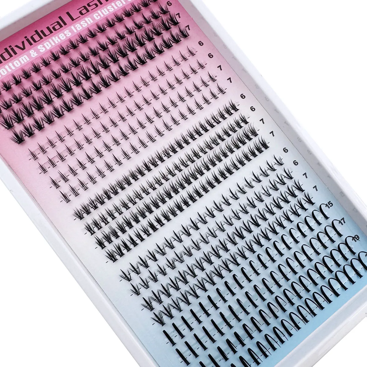5 Stile Untere Wimpern-Cluster Manga-Wimpern-Cluster Spike-Wimpern Untere Wimpern Wispy Einzelwimpern 6-21mm Natürliche Wimpern – Detail 3