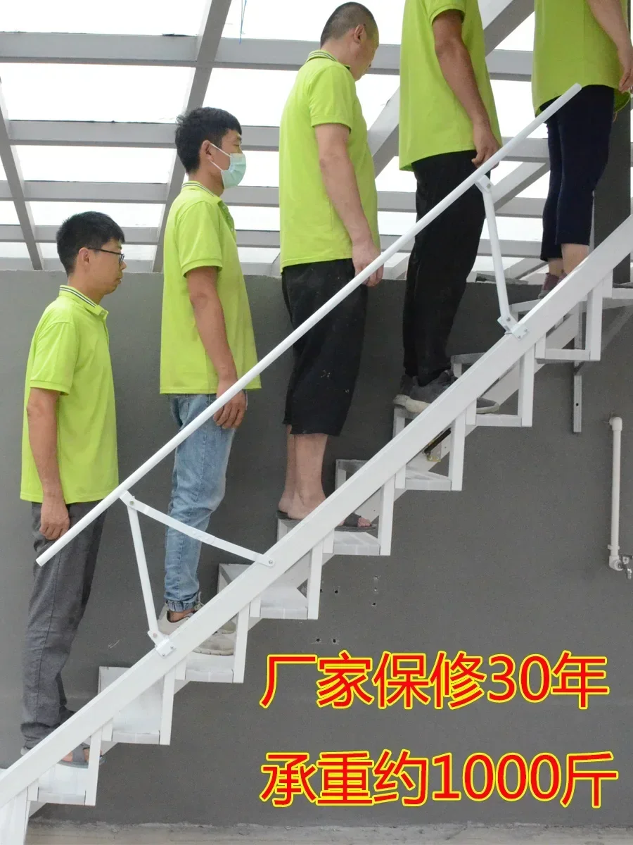 Wall Mounted Folding Staircase, Aluminum Alloy Indoor And Outdoor Terrace, Double Jump Floor, Wall Mounted Ladder For Household