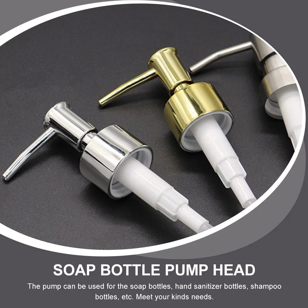 

2pcs Gold Pump Head for Shampoo Soap Bottle Pump Accessories Bottle Dispenser Replacement Lotion Bathroom Accessories