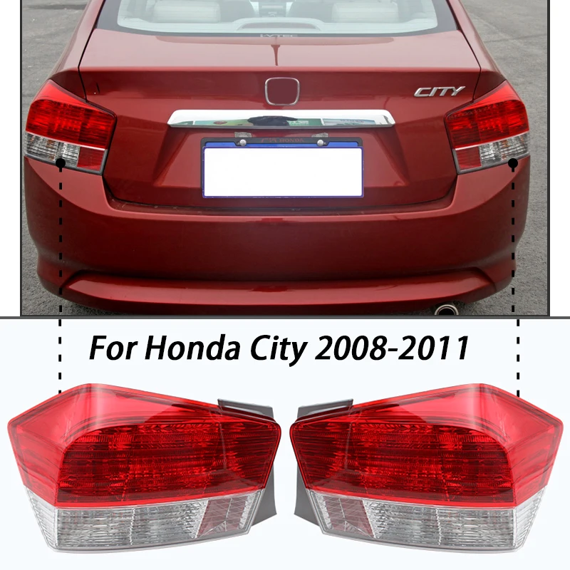 

Задний тормоз для Honda City 2008 2009 2010 2011, задняя лампа в сборе, предупреждающий бампер, автомобильные детали, автомобильные аксессуары