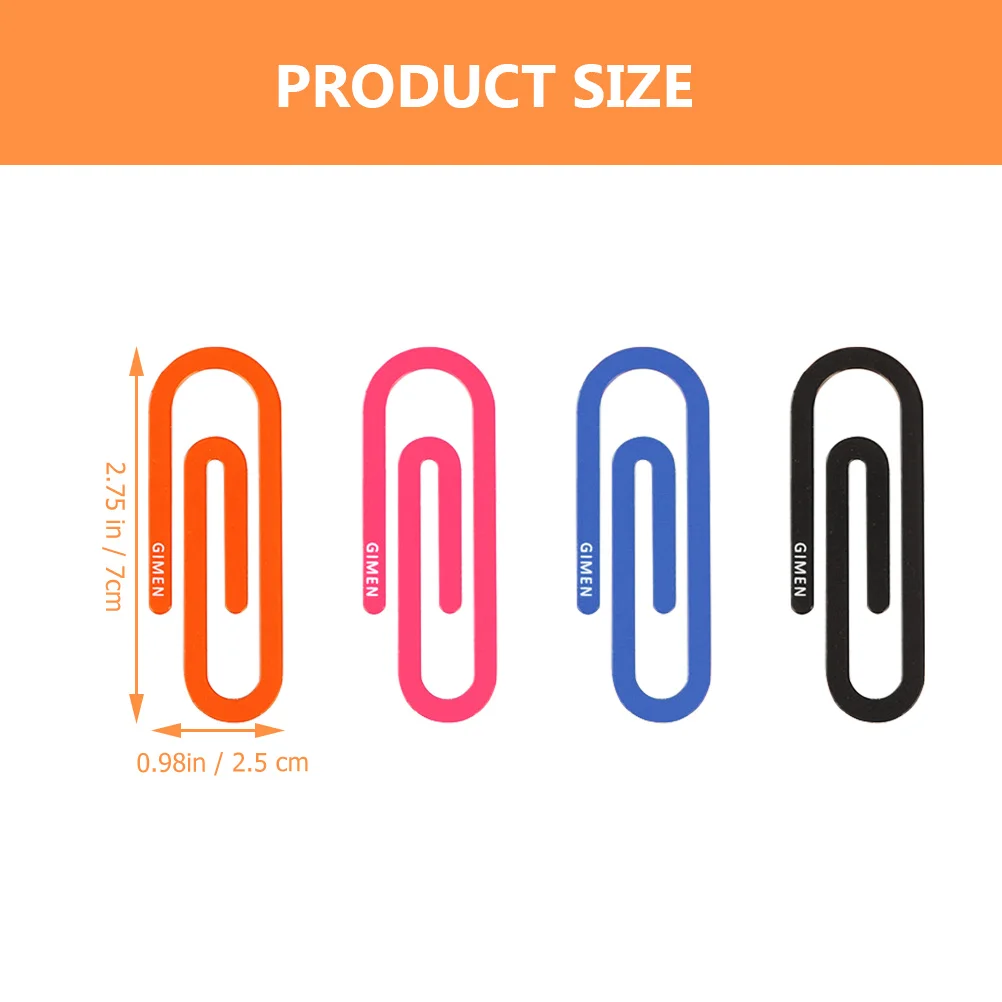 4 Pcs Paperclip Bookmark Mini Clips Page Markers Animal Versatile Bookmarks Iron Delicate for Students