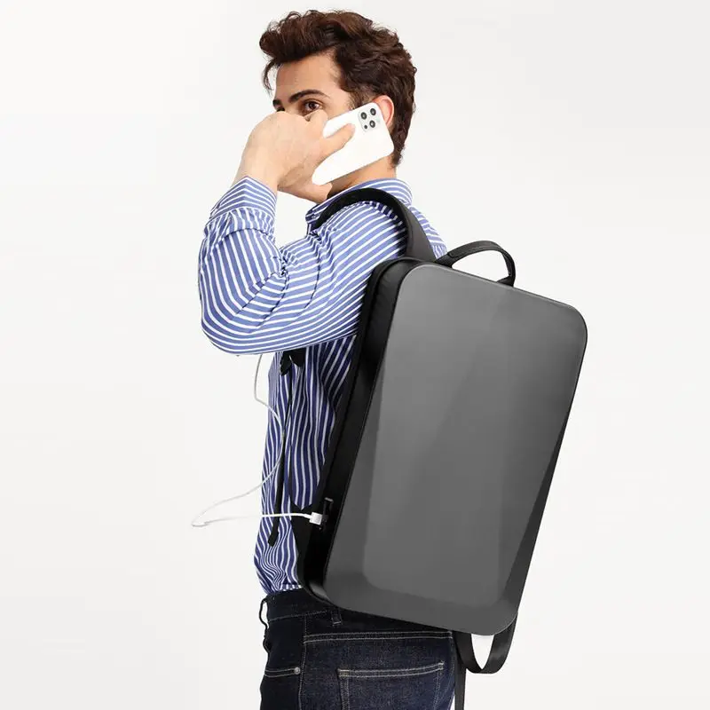 Fashion Laptop Backpack Men Anti Theft 17 Inch Keyboard Bag Business Office Waterproof Male Backpacks