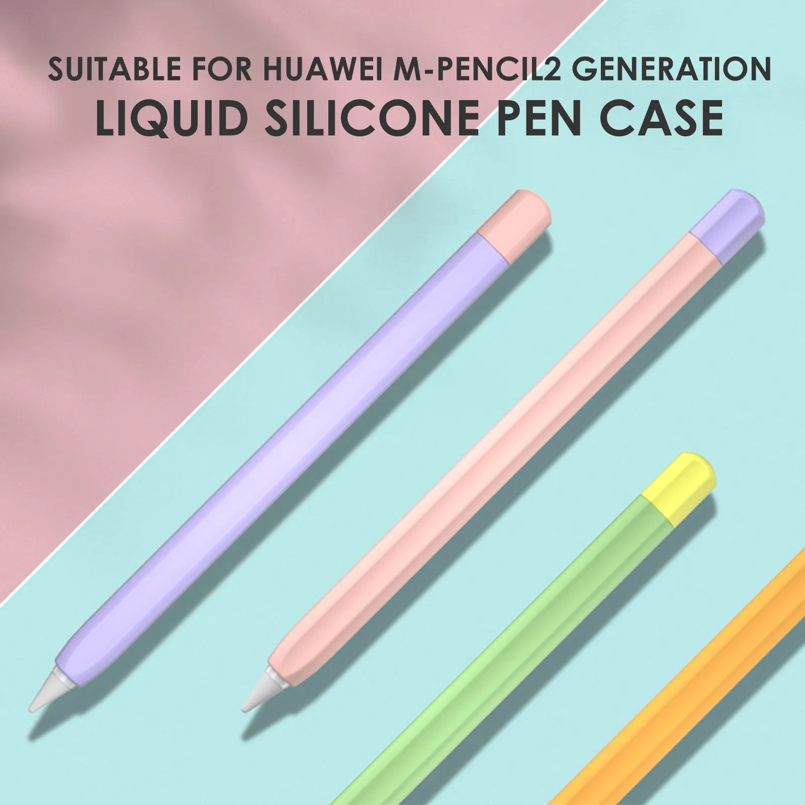 Không Trơn Trượt Silicone Bút Dành Cho Huawei M-Bút Chì 2 Thế Hệ Máy Tính Bảng Bút Stylus Bao Túi Chống Bụi Bảo Vệ tay Bút Da