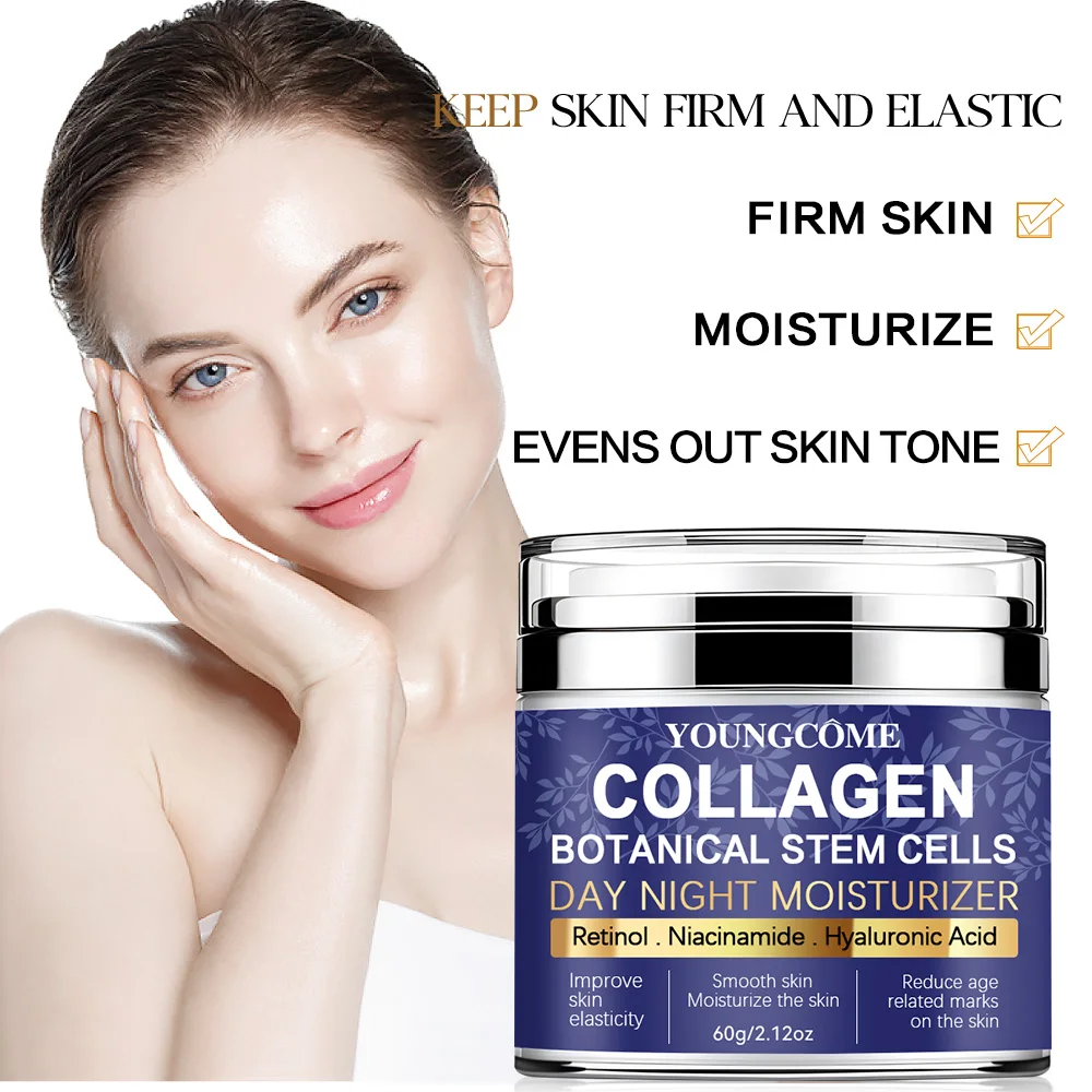 New Hot Selling Collagen Stem Cell Face Cream Facial Care Smoothes Wrinkles Moisturizes Brightens Skin Makes Skin Look Younger