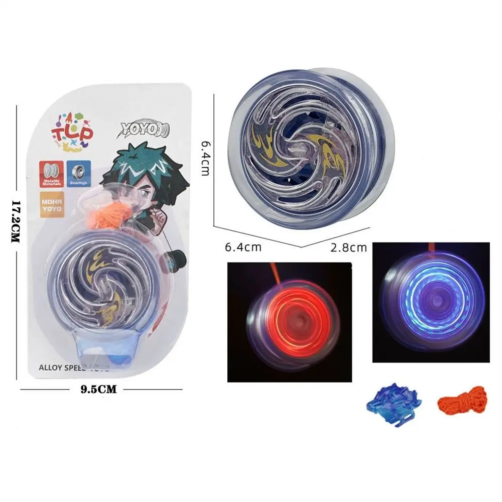 Professionele Magische Yoyo Aluminium Metalen Jongen Speelgoed Hoge Snelheid Lagers Speciale Rekwisieten Lichtgevende Yoyo Volwassen Interessante Speelgoed Cadeau 1Pc