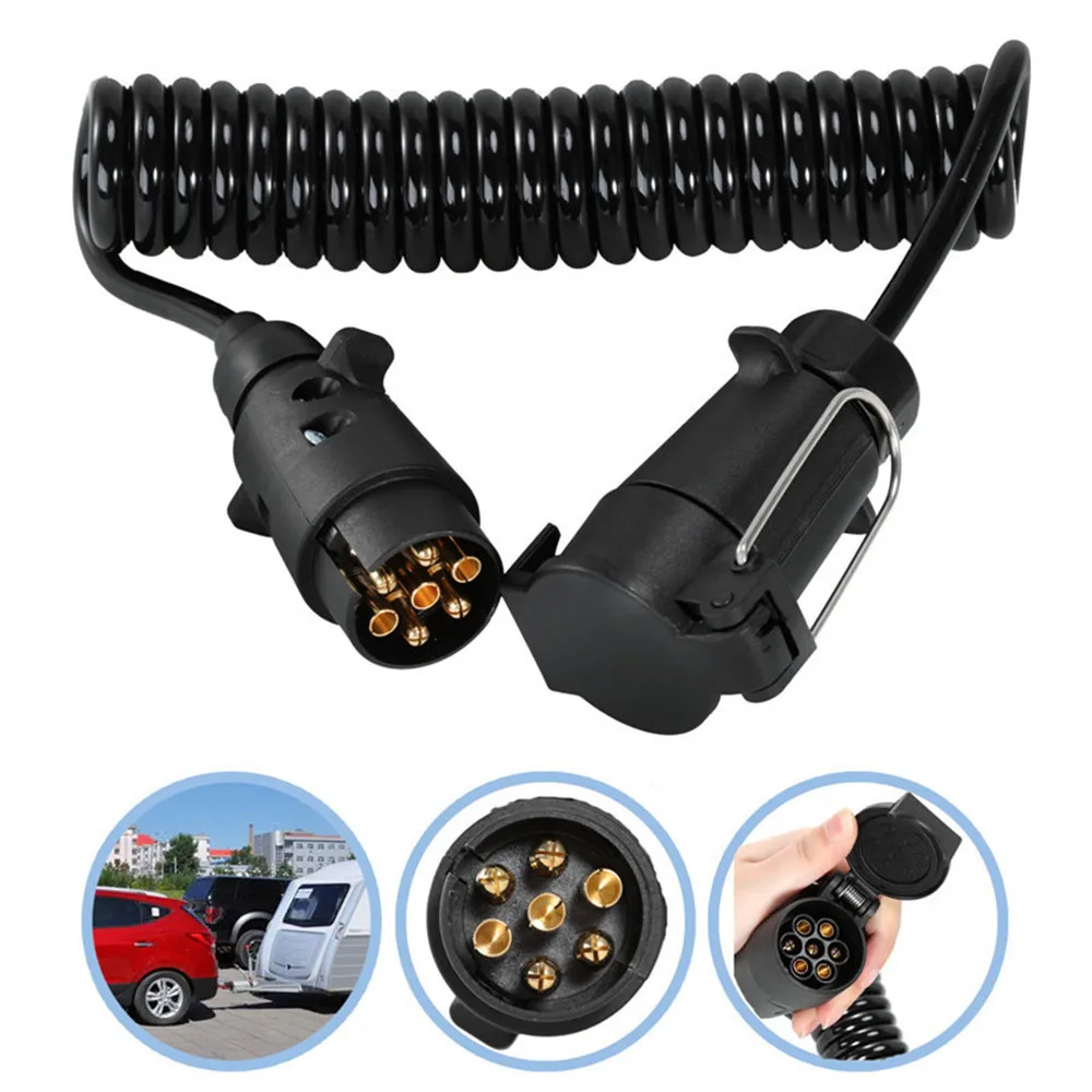 ​Trailer Truck Light Board Extension Cable 3M 7 Pin Caravan Lead Male to Female Wire Plug Socket Extension Cord Wiring