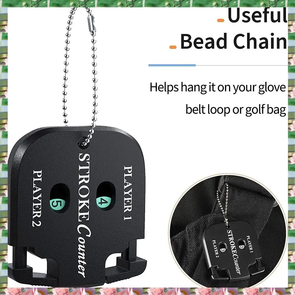 Esportes mini pontuação de golfe tiro contador de colursos clicker com chaveiro para jogo de golfe placar portátil 2 dígitos esporte placar, mi