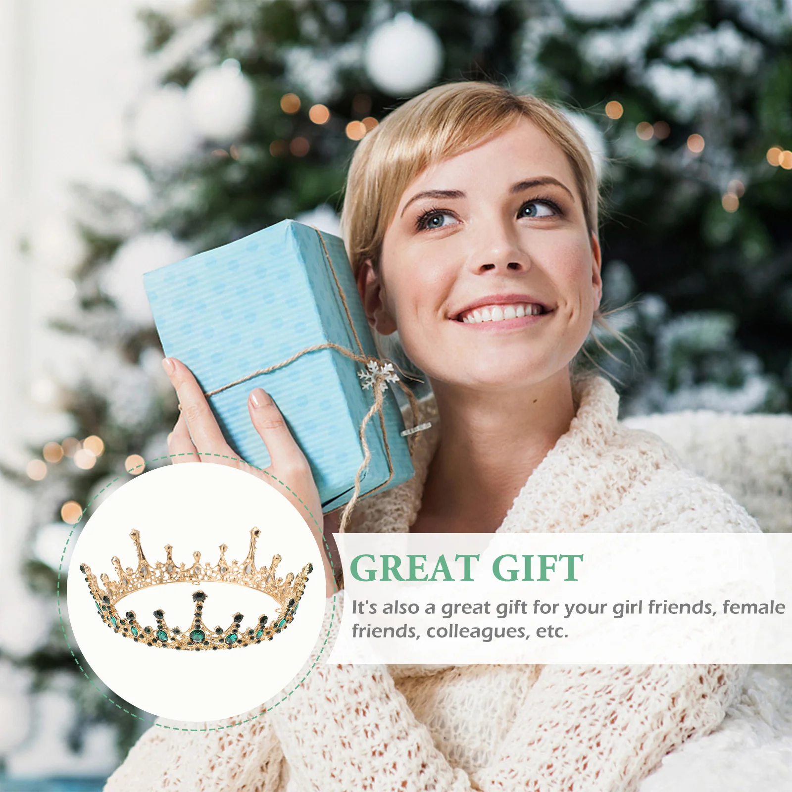 1pc Bridal Headdress Rhinestone Glitter Wedding Party Crown Headband Bridesmaid Women Fashion Crown Accessory Hair Styling