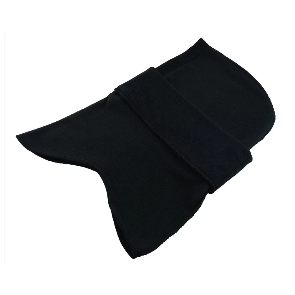 

Thickened Fleece Windproof Ski Face Mask Black Comfortable Adjustable Full Face Cover for Riding Hiking Camping