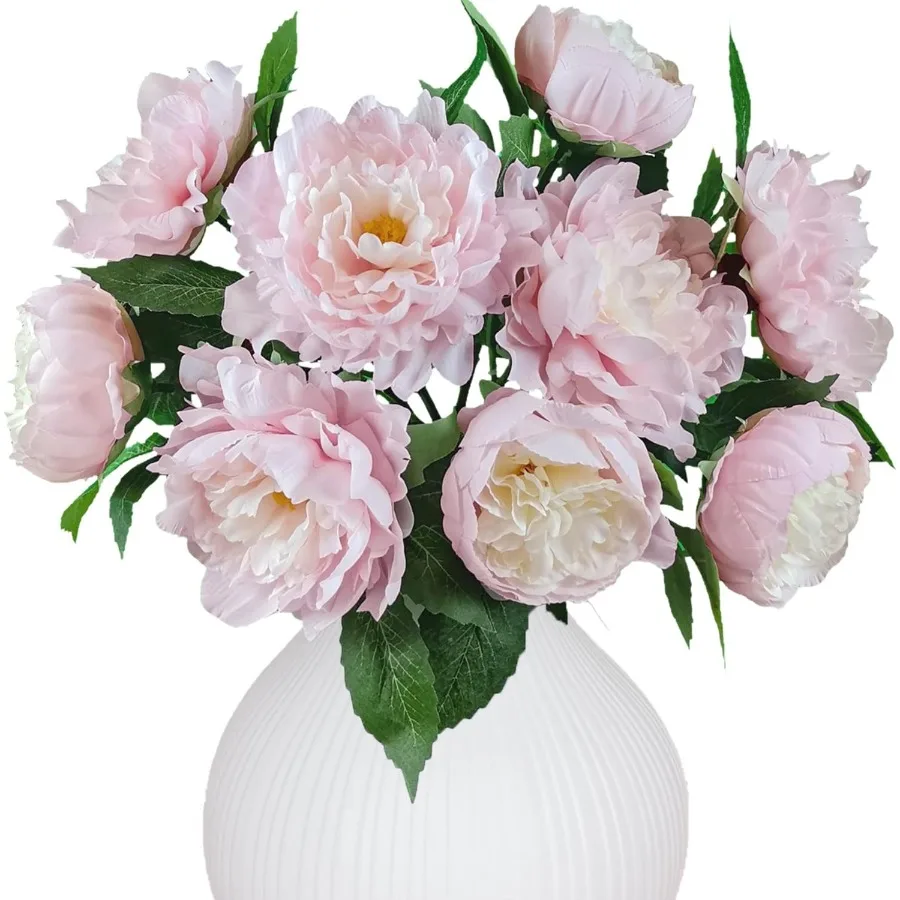

Розовые пионы премиум-класса, искусственные цветы, искусственные шелковые цветы пиона с стебельями, искусственные цветы для свадебных букетов, цветочные Arra
