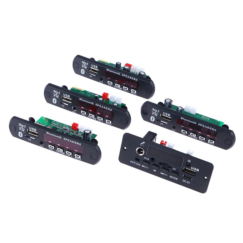 블루투스 자동차 MP3 디코더 보드 앰프, USB 녹음 모듈, FM AUX 라디오, 앰프 포함 스피커, DC 5V, 16V, 32V