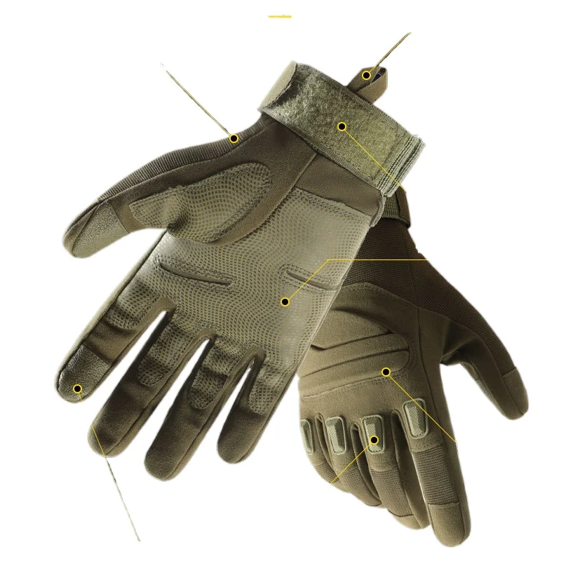 قفازات تكتيكية قابلة للتنفس للدراجات النارية، قفازات لياقة بدنية للرجال والنساء، قفازات تكتيكية كاملة الأصابع جديدة