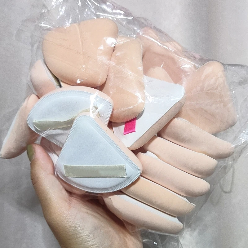 Triangle Round Thick Powder Puff Wet Dry Use Concealer Foundation Sponge Cushions Soft Makeup Puffs Cosmetics Puff Makeup Tools