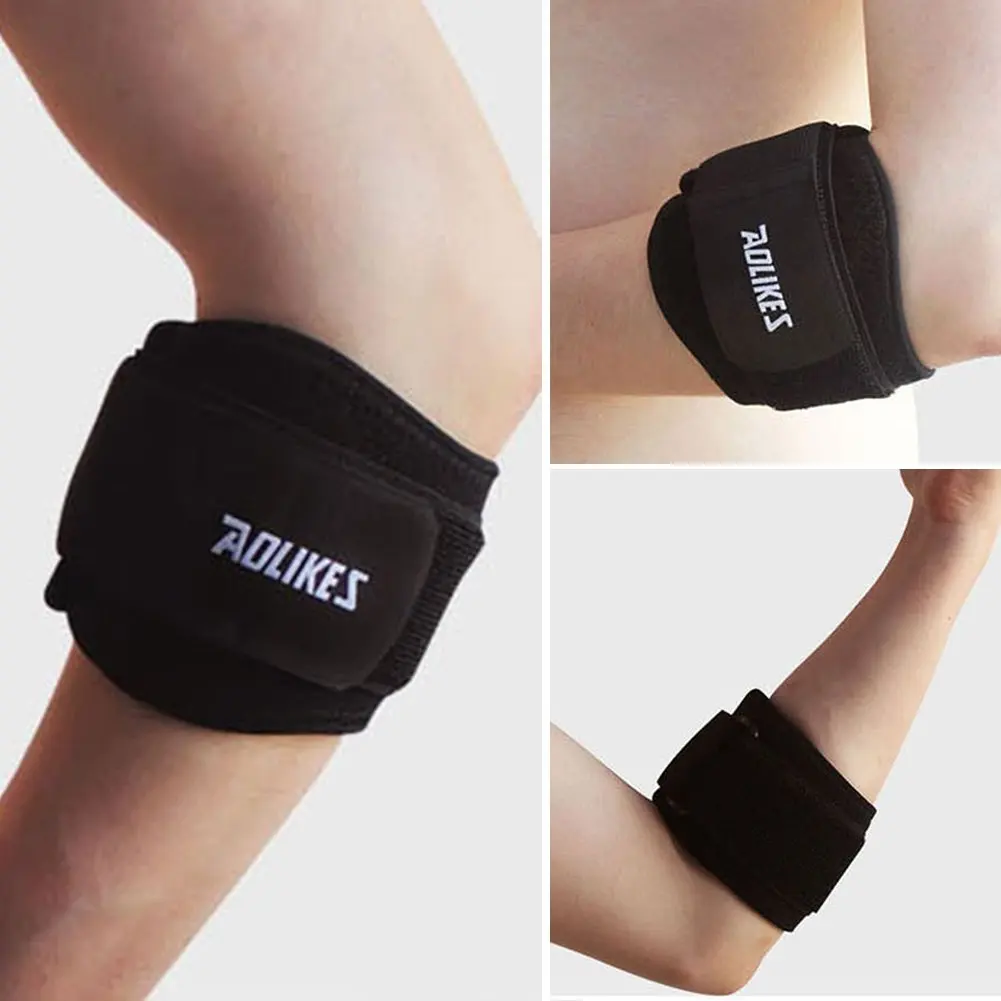 1PC Adjustable Elbow Support Basketball Tennis Golf Elbow Support Strap Pads Lateral Pain Syndrome Epicondylitis Brace Band