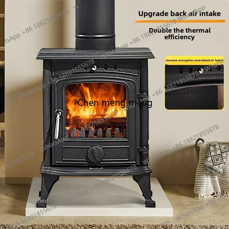z189 wood-burning cast iron independent fireplace heating stove homestay self-built house power 7.6KW