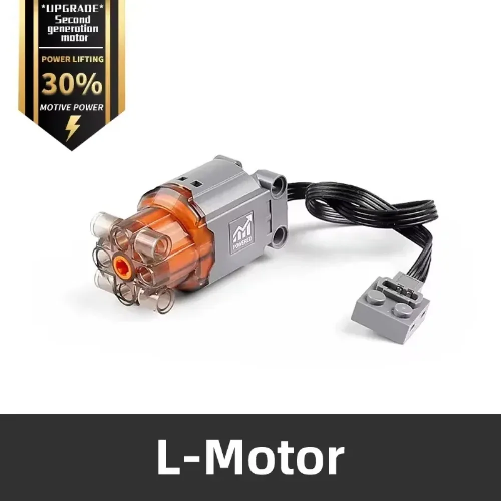 Juego de bloques de construcción de funciones de potencia de Motor L, Kit técnico MOC DIY para coches/Robots/barcos RC, juguetes de ingeniería STEM para adultos