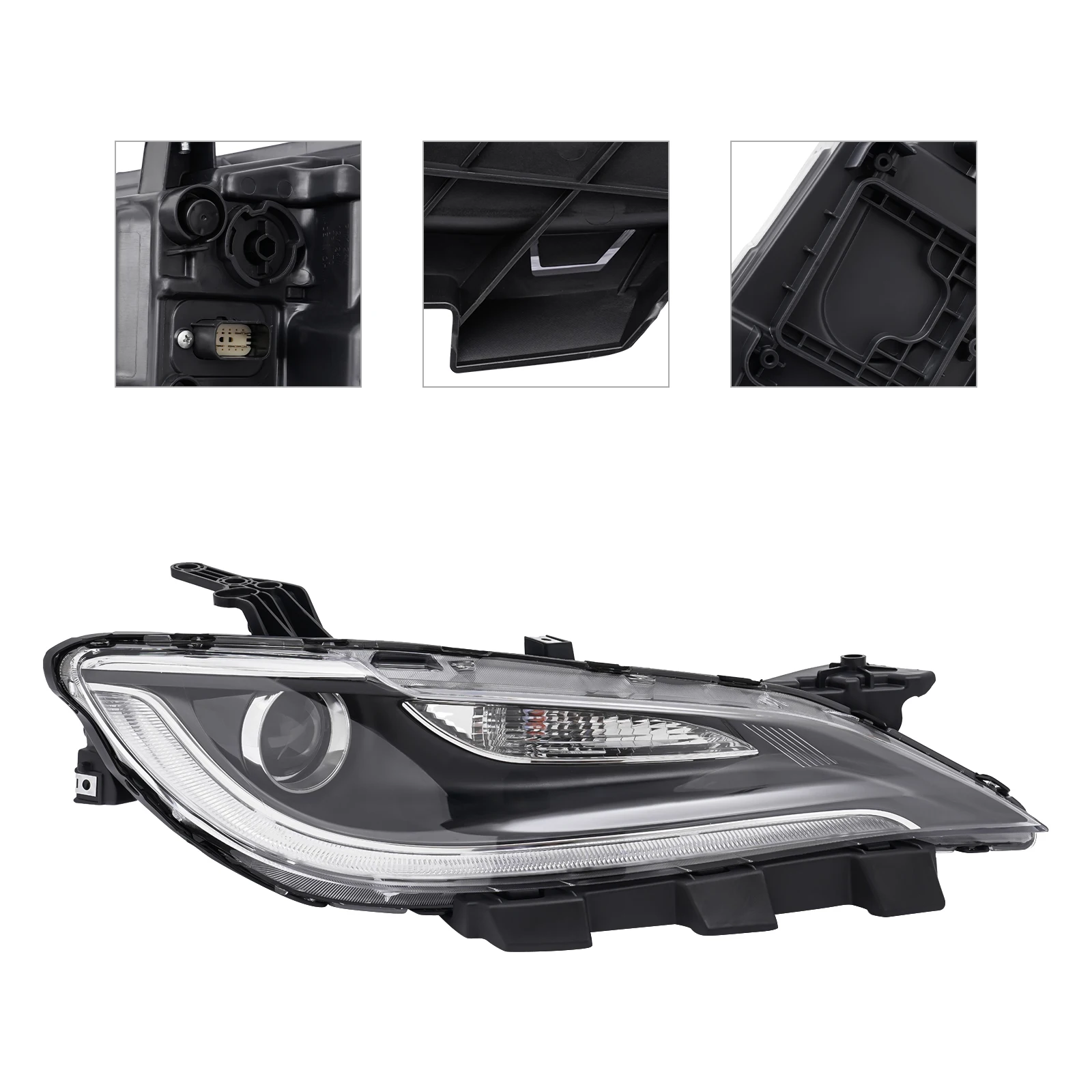 

Right Headlight Halogen Headlight Right Headlight Headlight Fits for 2016-2017 Chrysler 200